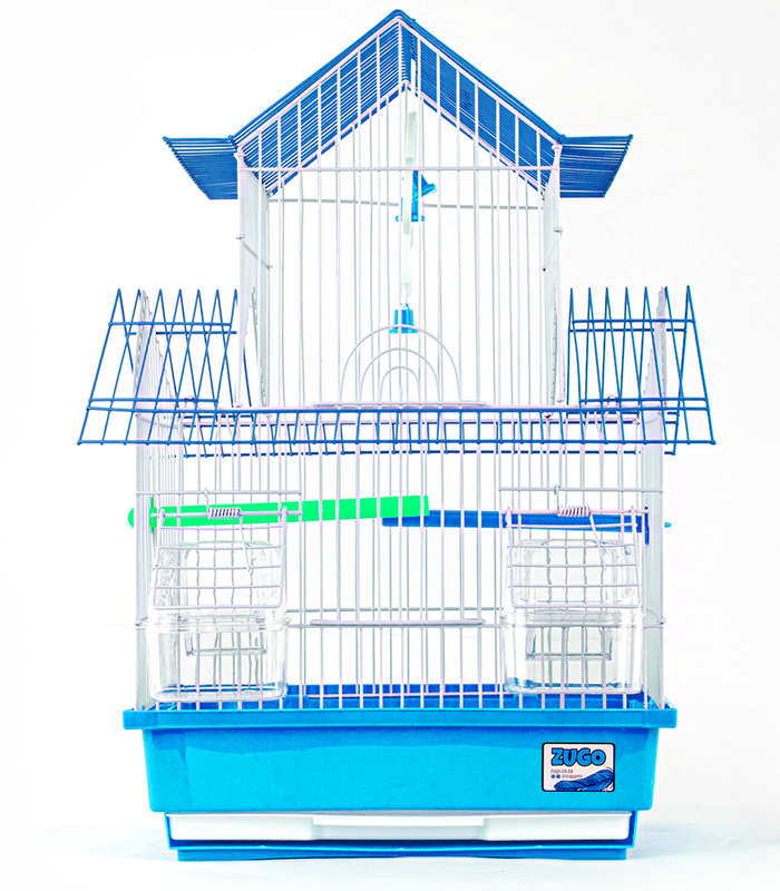 Aviary Bird Cage 3 - 30x23x46 - Blue