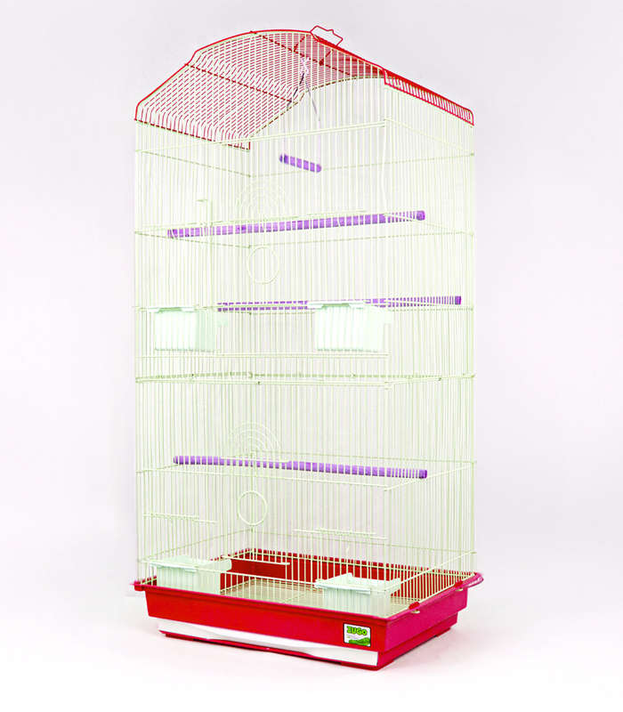 Aviary Bird Cage 7 - 48x37x95 - Red