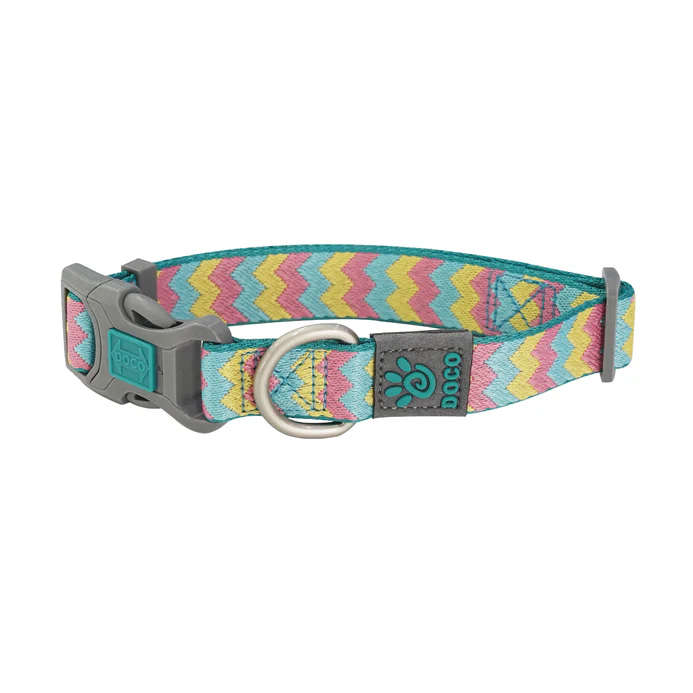 Doco Jacquard Weave Dog Collar - L