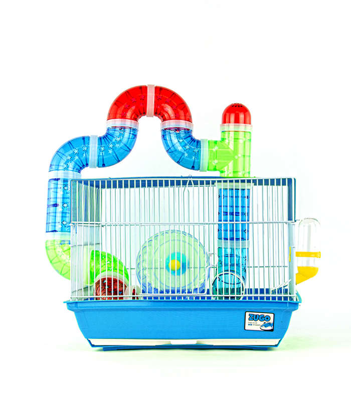 Guinea Pig Cage 2 - 37x28x27.5 - Blue