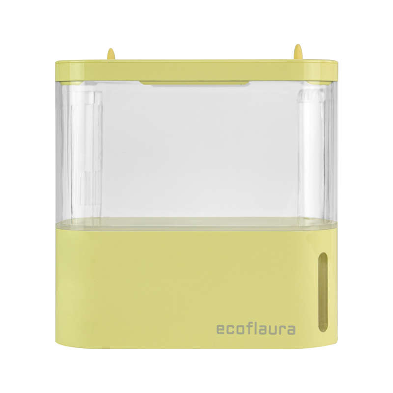 Pico EcoFlaura Fish Tank  Pastel Yellow | Compact LED Acrylic Aquarium with Advanced Filtration