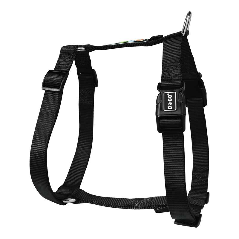Doco Signature H Dog Harness - XL - Black