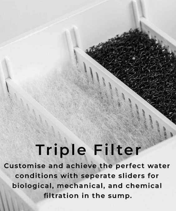 Pico EcoFlaura Fish Tank  Snow White | Modern Compact Aquarium with LED & Filtration