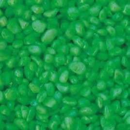 Green Gravel Fish Tank Substrate Stones  3-5mm Artificial Gravel  1kg Bag | Oceanmax | Trop...