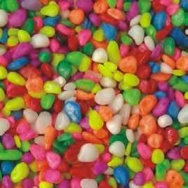 Rainbow Gravel Fish Tank Substrate Stones  3-5mm Artificial Gravel  1kg Bag | Oceanmax | Co...