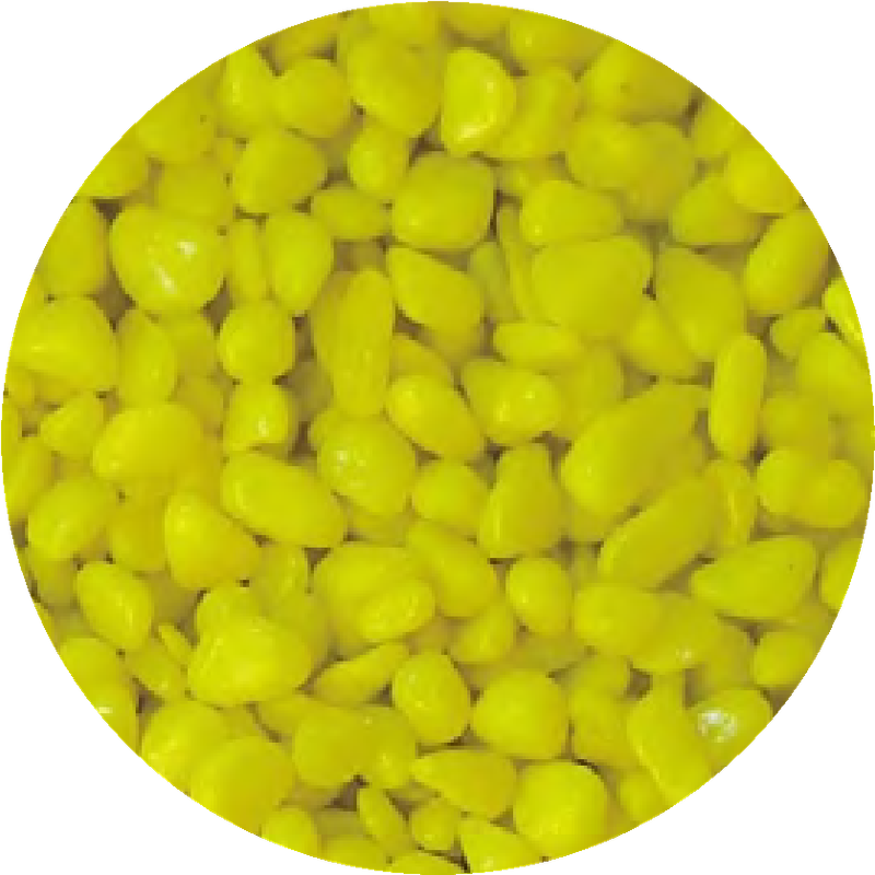 Yellow Gravel Fish Tank Substrate Stones  3-5mm Artificial Gravel  1kg Bag | Oceanmax | Sun...
