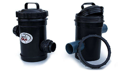 UltraZap Pond 50mm Vacuum Pressure Inline Leaf Trap For Ponds - 160mm Diameter