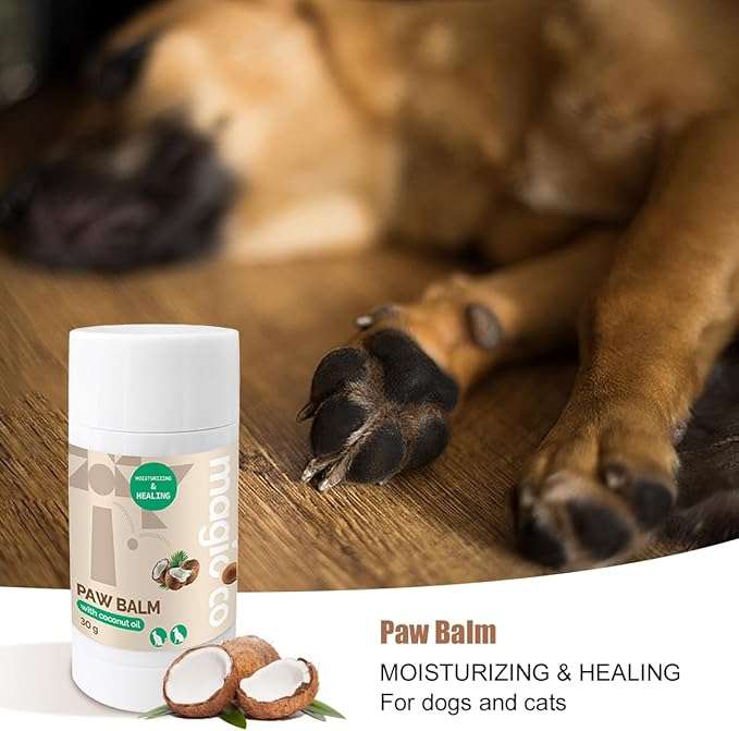 Magicoco Dog/Cat Paw Balm  30G | Magicoco | Coconut Oil-Enriched Paw & Nose Balm | Soothing, M...