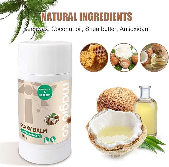 Magicoco Dog/Cat Paw Balm  30G | Magicoco | Coconut Oil-Enriched Paw & Nose Balm | Soothing, M...