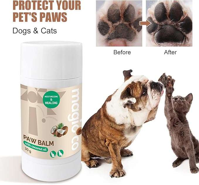 Magicoco Dog/Cat Paw Balm  30G | Magicoco | Coconut Oil-Enriched Paw & Nose Balm | Soothing, M...