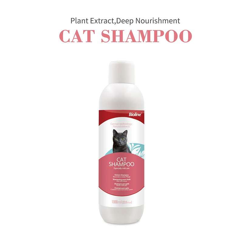 Bioline Gentle Cat Shampoo  1L | Bioline | Large Size pH-Balanced Cleanser for Cats | Keeps Co...