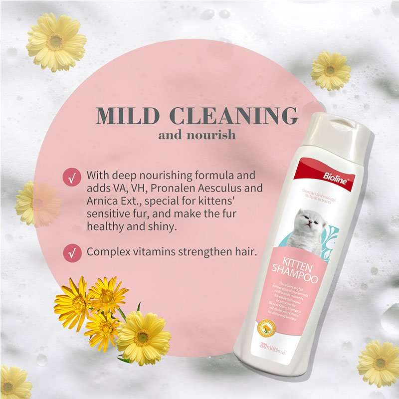 Bioline Gentle Kitten Shampoo  200ML | Bioline | Vitamin-Enriched, Mild Formula for Sensitive ...