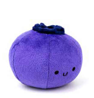 Zugo Blueberry Dog Plush Toy | Zugo | Small Soft Round Plush with Friendly Face | Ideal for Tossi...