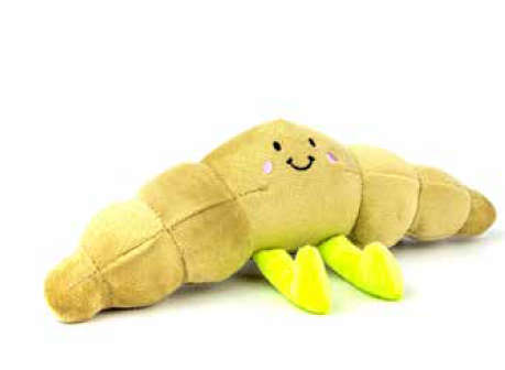Zugo Croissant Dog Plush Toy | Zugo | Crinkly Parisian-Inspired Soft Toy with Friendly Face | Lig...