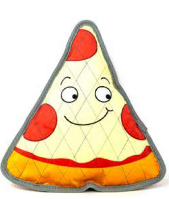Zugo Pizza Dog Plush Toy | Zugo | Quilted Plush Slice with Playful Face | Durable Comfort Toy for...