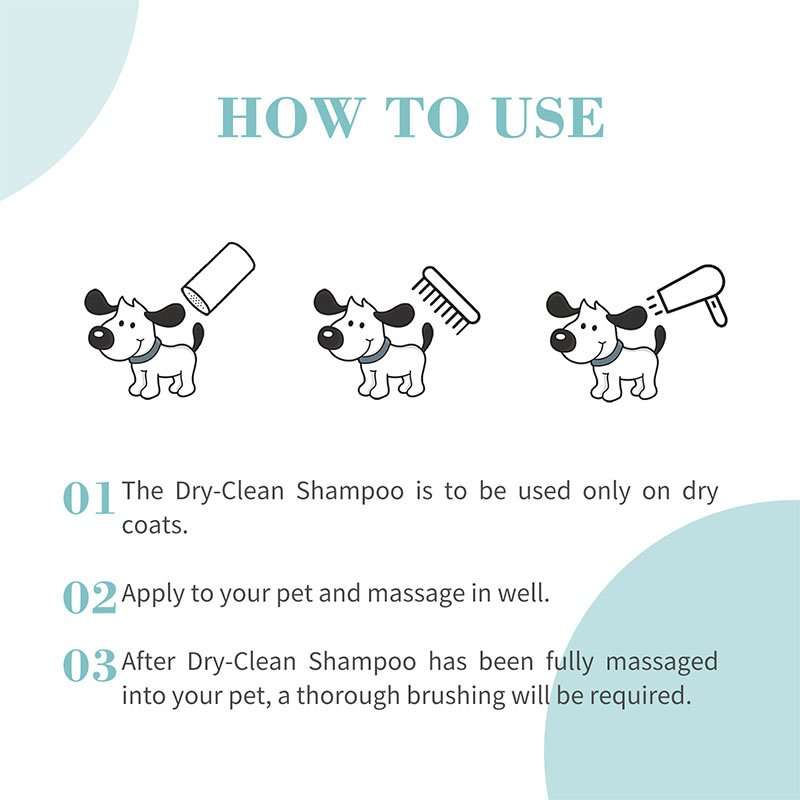Bioline Dry Dog & Cat Shampoo  100G | Bioline | Rinse-Free Powder Shampoo for Gentle Cleaning ...