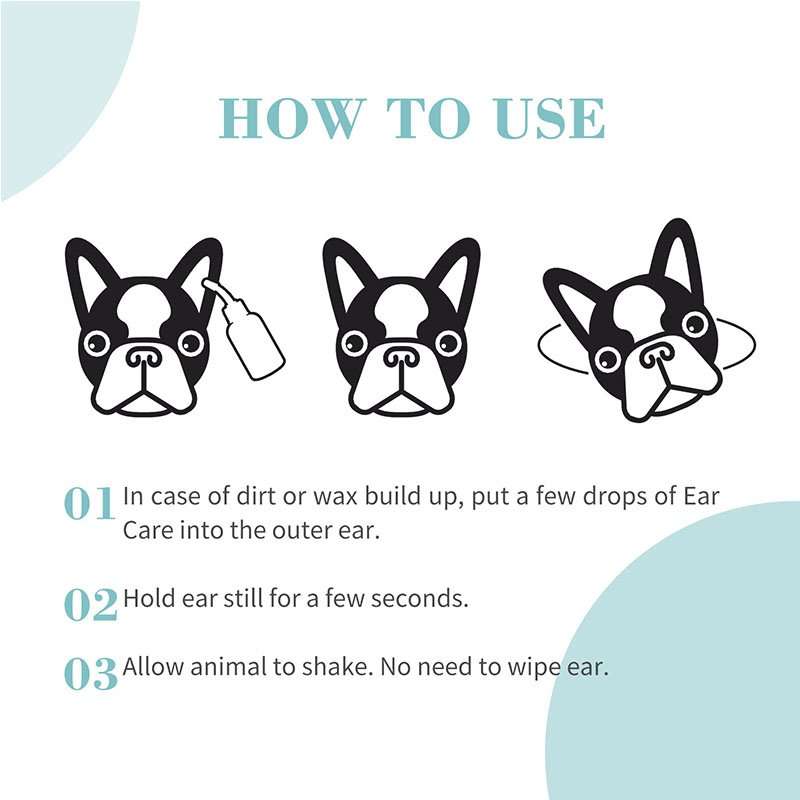 Bioline Pet Ear Care Drops  50ML | Bioline | Gentle Ear Cleaner with Precise Dropper | Cleanse...