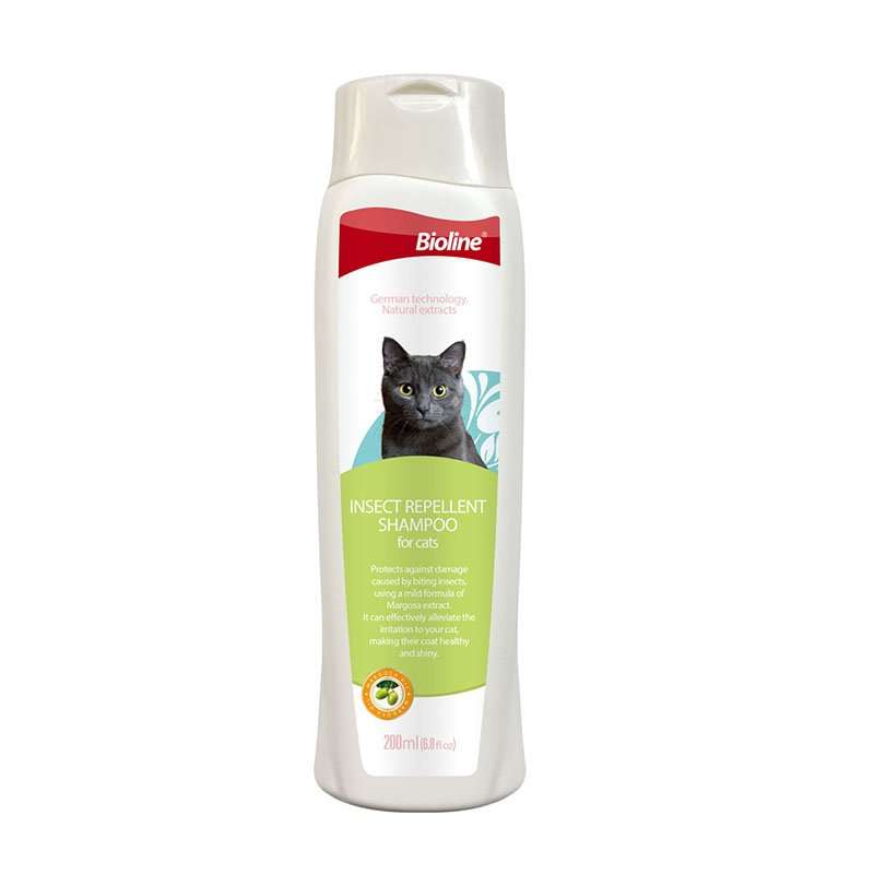 Bioline Margosa Extract Cat Shampoo  200ML | Bioline | Natural Insect-Repellent Shampoo with M...