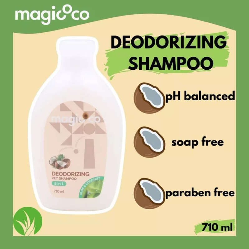Magicoco Deodorizing Dog/Cat Shampoo  230ML | Magicoco | pH-Balanced Formula with Coconut Oil,...