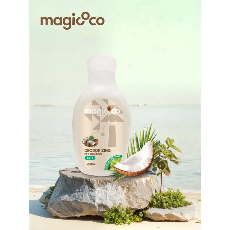 Magicoco Deodorizing Dog/Cat Shampoo  230ML | Magicoco | pH-Balanced Formula with Coconut Oil,...