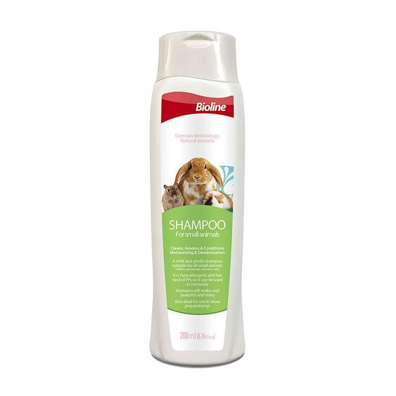 Bioline Small Animal Shampoo  200ML | Bioline | Gentle pH-Neutral Cleanser for Hamsters, Guine...