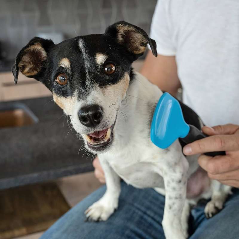 Slick Dog Brush  Small | Fine Bristle Grooming Tool for Small Dogs
