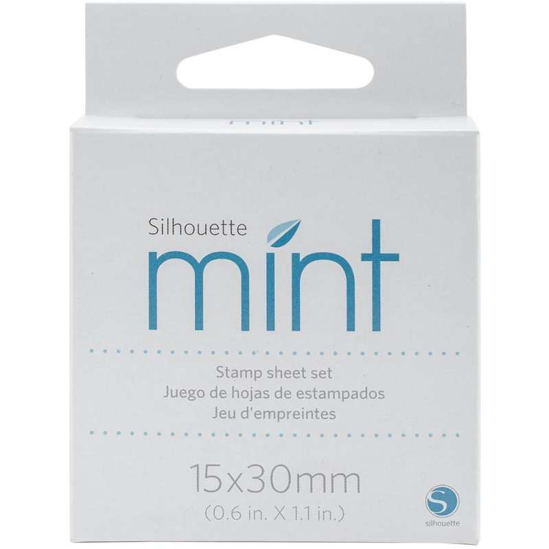 Silhouette Mint Stamp Sheets 15x30mm 2-Pkg