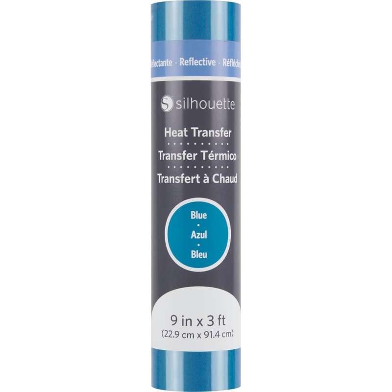 Silhouette Reflective Heat Transfer 9"X3' Blue