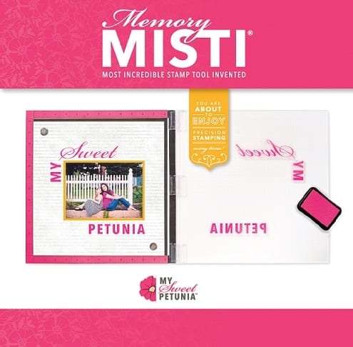 Memory MISTI Laser Etched  12.25 x 12.25