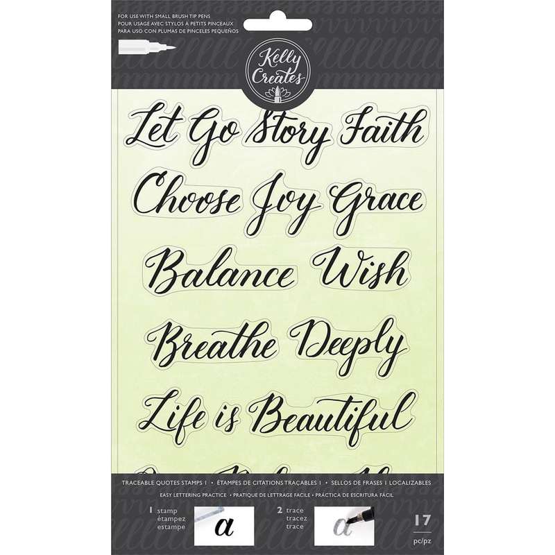 Kelly Creates Acrylic Traceable Stamps Quotes 1