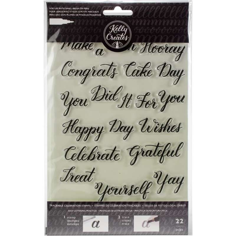 Kelly Creates Acrylic Traceable Stamps Celebration