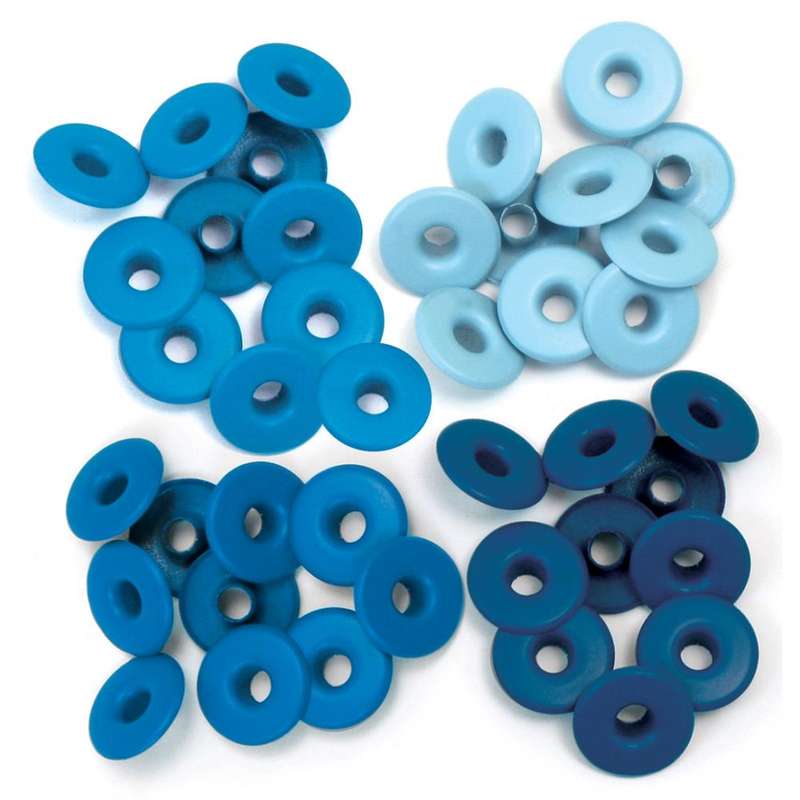We R Eyelets Wide 40/Pkg Blue