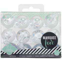 Heidi Swapp Marquee Love Bulb Caps 1" 12/Pkg Clear