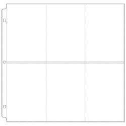 We R Ring Photo Sleeves 12"X12" 10/Pkg (6) 6"X4" Pockets