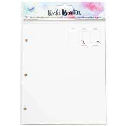 Vicki Boutin Mixed Media Junque Journal Refills 12/Pkg Watercolor Paper, 3 Styles