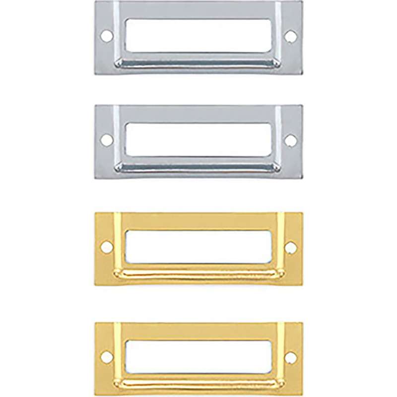 We R Memory Keepers LabelIT .375" Bookplates 4/Pkg Silver & Gold