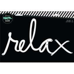 Heidi Swapp Neon Glow Wall Word Relax