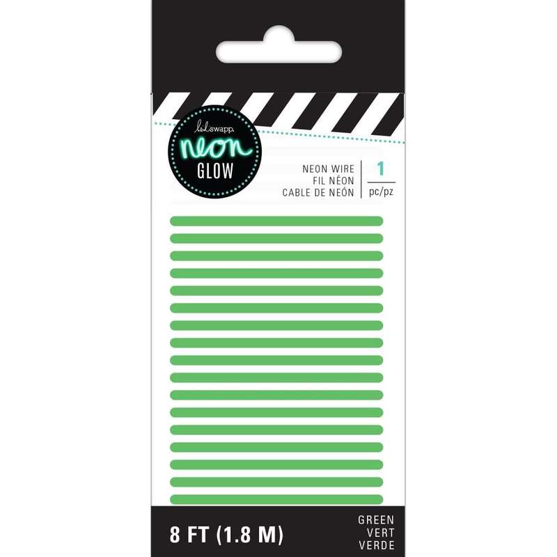 Heidi Swapp Neon Glow Wire 8' Green