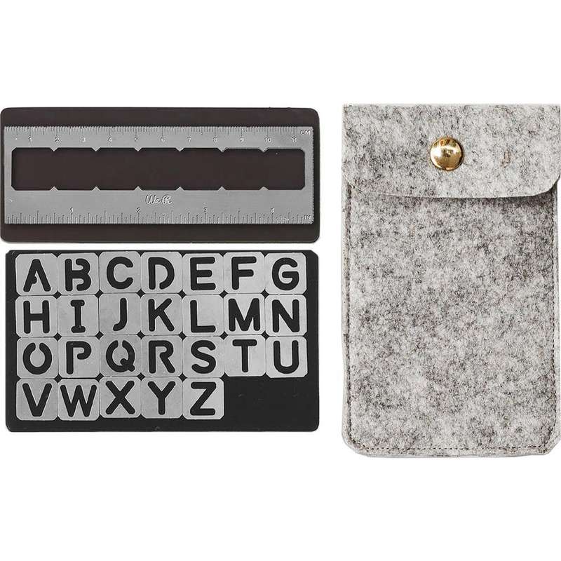 We R Memory Keepers Journal Magnetic Stencils Alphabet