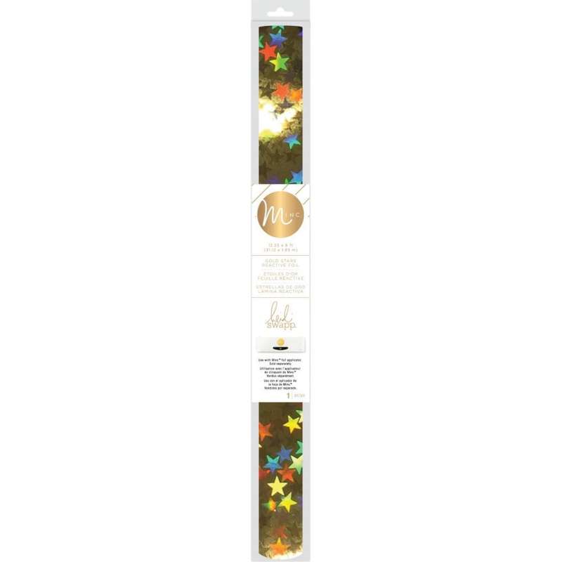 Heidi Swapp Minc Reactive Foil 12.25" Gold Stars 6' Roll