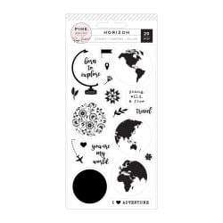 Paige Evans Horizon Clear Acrylic Stamps 20/Pkg