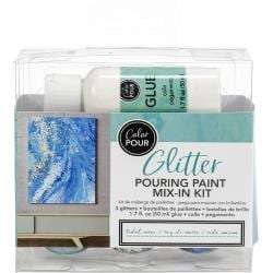 American Crafts Color Pour Glitter Mix-In Kit 4/Pkg Tidal Wave