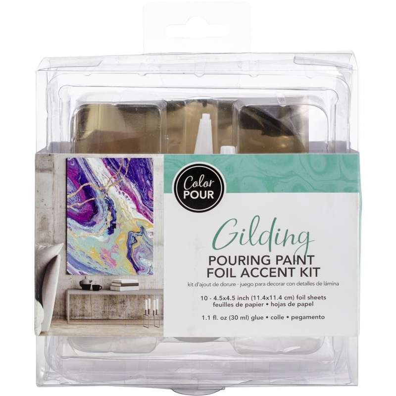 American Crafts Color Pour Gilding Kit 11/Pkg W/Metallic Foils