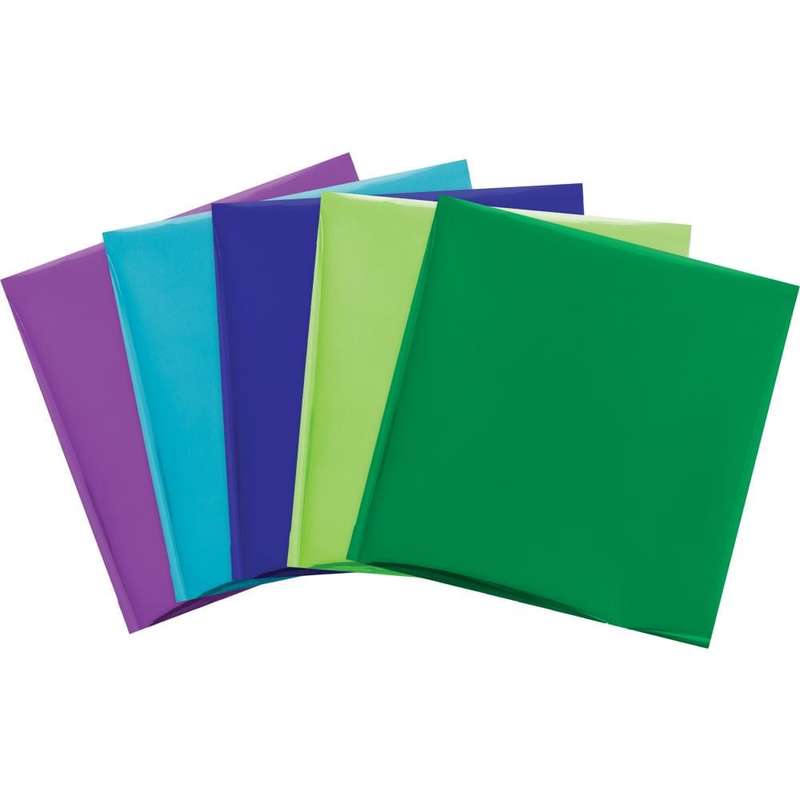 We R Memory Keepers Foil Quill 12"X12" Foil Sheets 15/Pkg Peacock-3 Each Of 5 Colors