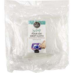 American Crafts Color Pour Plastic Drop Cloth 2/Pkg