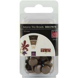 Bazzill Brads 10mm 24/Pkg Brown