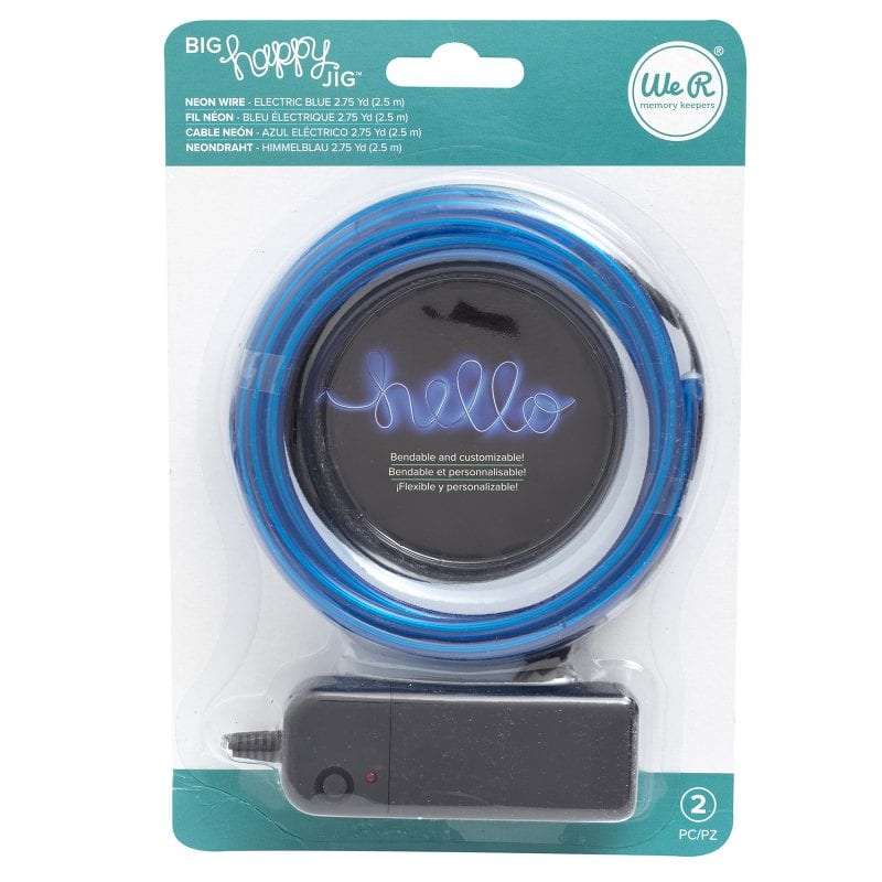 WR BIG HAPPY JIG NEON WIRE ELECTRIC BLUE (2 PIECE)