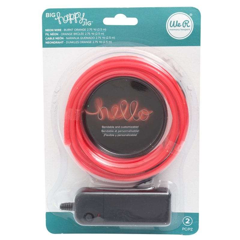 WR - BIG HAPPY JIG - NEON WIRE - BURNT ORANGE (2 PIECE)