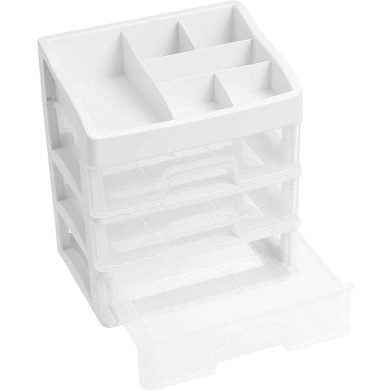 We R 3-Drawer Plastic Storage 11"X8"X12.5" Case