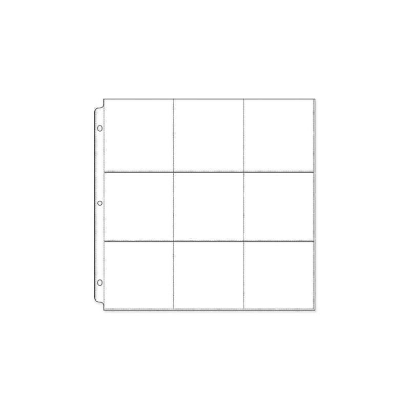 We R Ring Photo Sleeves 12"X12" 10/Pkg (9) 4"X4" Pockets